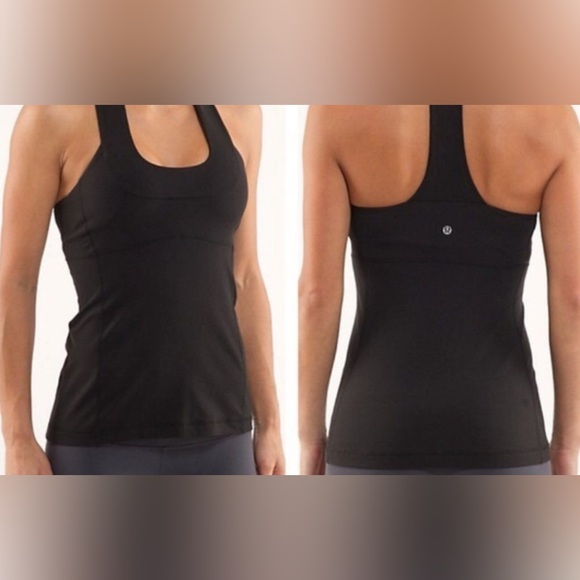 lululemon athletica Tops - Lululemon Athletica Black Tank Top